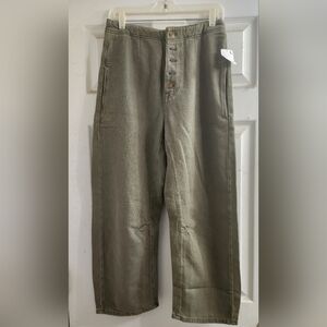 Free People NWT Osaka Pant Green